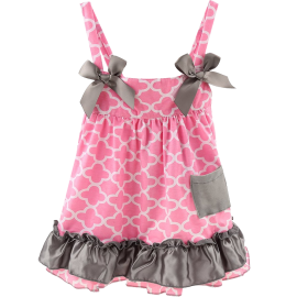 Cotton Dress+ Underpants Outfit Sets