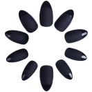 Ejiubas Grey Color Matte with Glossy Finish Nail Tips