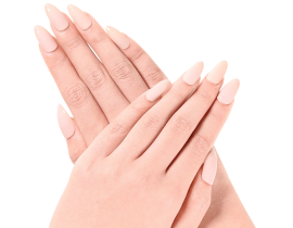 Ejiubas Grey Color Matte with Glossy Finish Nail Tips