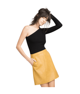 Faux Leather Skirt