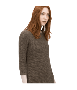 Fringed Textured Dress