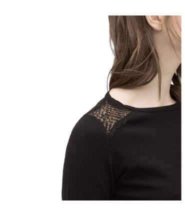 Lace Back Sweater
