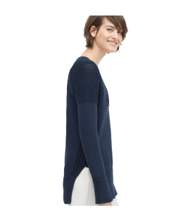Lace-up V-neck Sweater