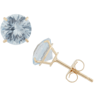 Round Birthstone Stud Earrings 