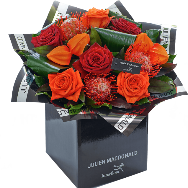 Dazzling Autumn Rose Hand tied
