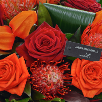 Dazzling Autumn Rose Hand tied