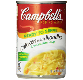 Sodium Chicken with Noodles Soup