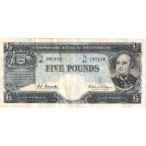 Five Pound Coombs Wilson Australian Banknote