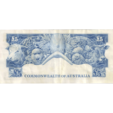 Five Pound Coombs Wilson Australian Banknote