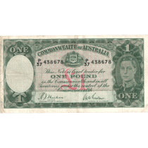 One Pound Sheehan McFarlane Australian Banknote