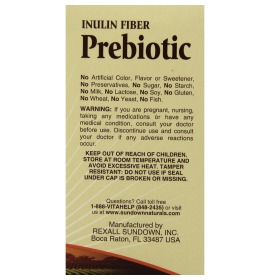 Sundown Naturals Inulin Fiber Prebiotic