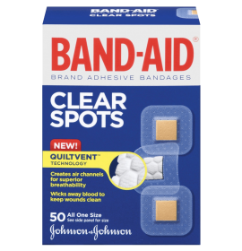 Band-Aid Brand Adhesive Bandages Clear Spots