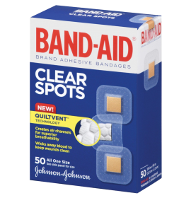 Band-Aid Brand Adhesive Bandages Clear Spots
