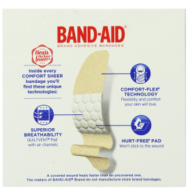 Band-Aid Brand Adhesive Bandages Sheer Strips 