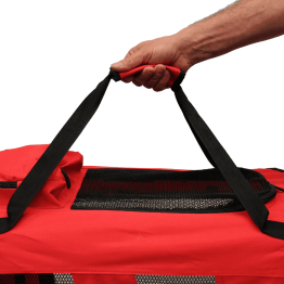 Crate with Fleece Mat and Food Bag