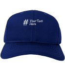 Personalized Hashtag Adult Dark Baseball Cap Hat