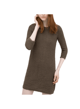 Fringed Textured Dress