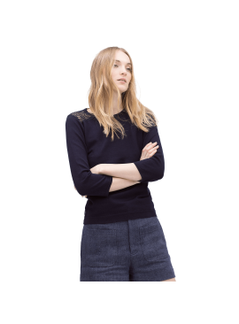 Lace Back Sweater