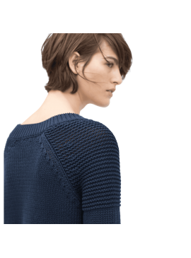 Lace-up V-neck Sweater