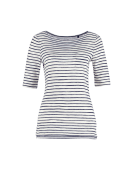 Sleeve Deep V Neck Tee