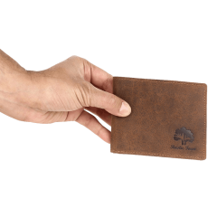 Leather Trifold Wallets for Men 