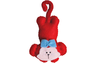 Handmade Stuffed Animals Monkeys Felt Fleece Hanging Home Decor Gifts