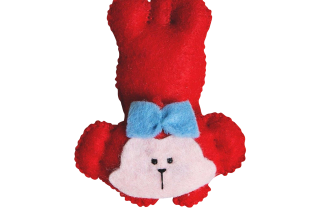 Handmade Stuffed Animals Monkeys Felt Fleece Hanging Home Decor Gifts