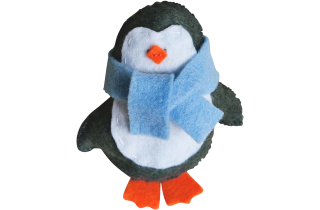 Handmade Stuffed Animals Penguins Felt Fleece Hanging Home Decor Gifts