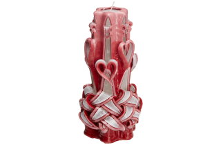 Large Handmade Paraffin Carved Candle