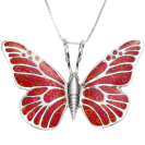 Butterfly Necklace Polymer Clay Jewelry
