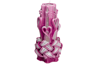 Large Handmade Paraffin Carved Candle