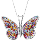 Butterfly Necklace Polymer Clay Jewelry