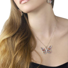 Butterfly Necklace Polymer Clay Jewelry