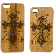 Celtic Cross iPhone 6 Case Bamboo Wood Cover