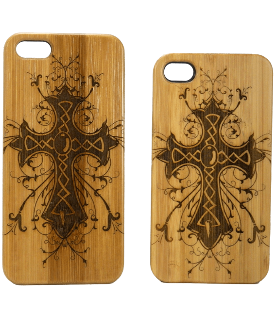 Celtic Cross iPhone 6 Case Bamboo Wood Cover