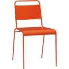 Lucinda orange stacking chair