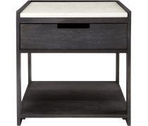 Tux marble top nightstand
