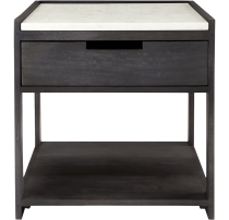 Tux marble top nightstand