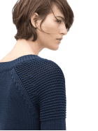 Lace-up V-neck Sweater