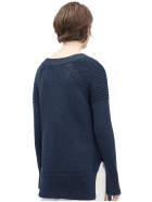 Lace-up V-neck Sweater