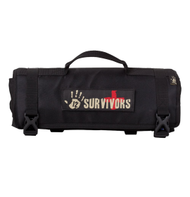 12 Survivors First Aid Rollup Kit Black