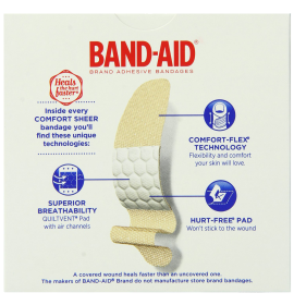 Band-Aid Brand Adhesive Bandages Sheer Strips 