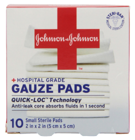 Johnson & Johnson First Aid Gauze Pads 