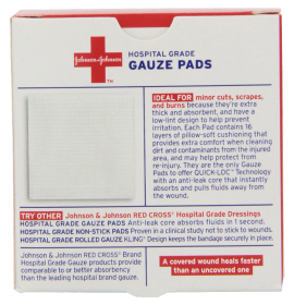 Johnson & Johnson First Aid Gauze Pads 
