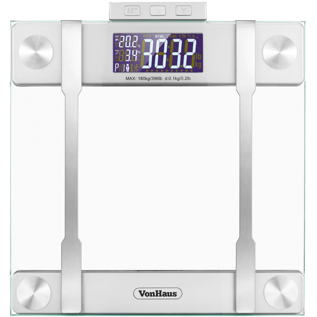 VonHaus Body Fat Scales Weight Capacity Hydration