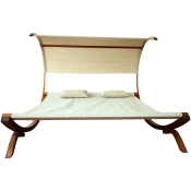 Leisure Season Sunbed with Canopy