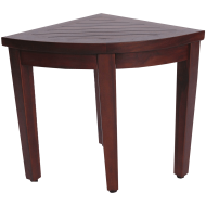 Oasis Bathroom Teak Corner Shower Seat Stool Chair Bench