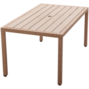 Strathwood Griffen All-Weather Wicker and Resin Dining Table