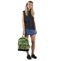 Mi-Pac Backpack -  Tropical Leaf Black