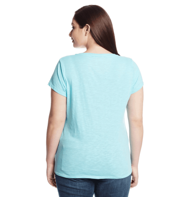 Batwing Slub V-Neck Tee